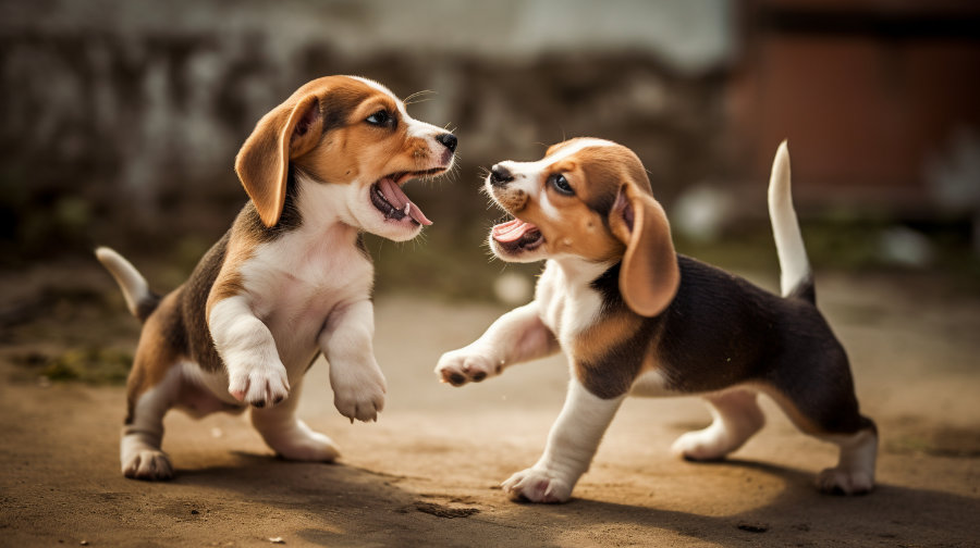 Aggressive Beagle Puppies