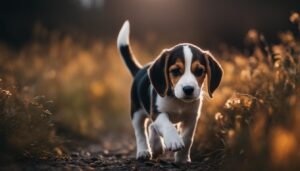 when do beagle puppies change color